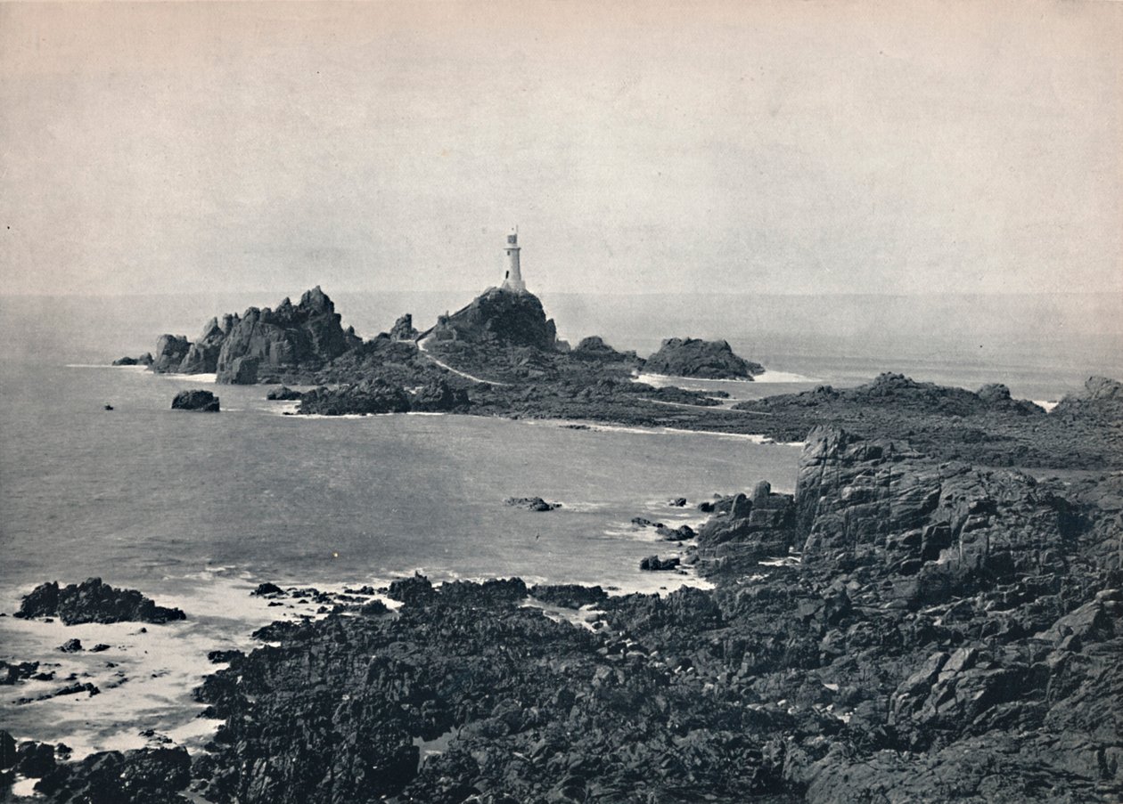 Jersey - La Corbiere Rock and Lighthouse, 1895 af Unbekannt