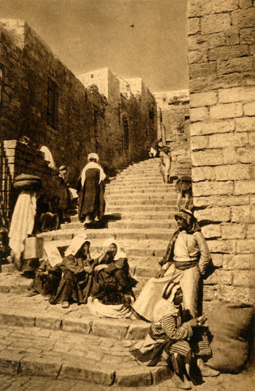 Jerusalem - A Street, c1918-c1939. af Unbekannt