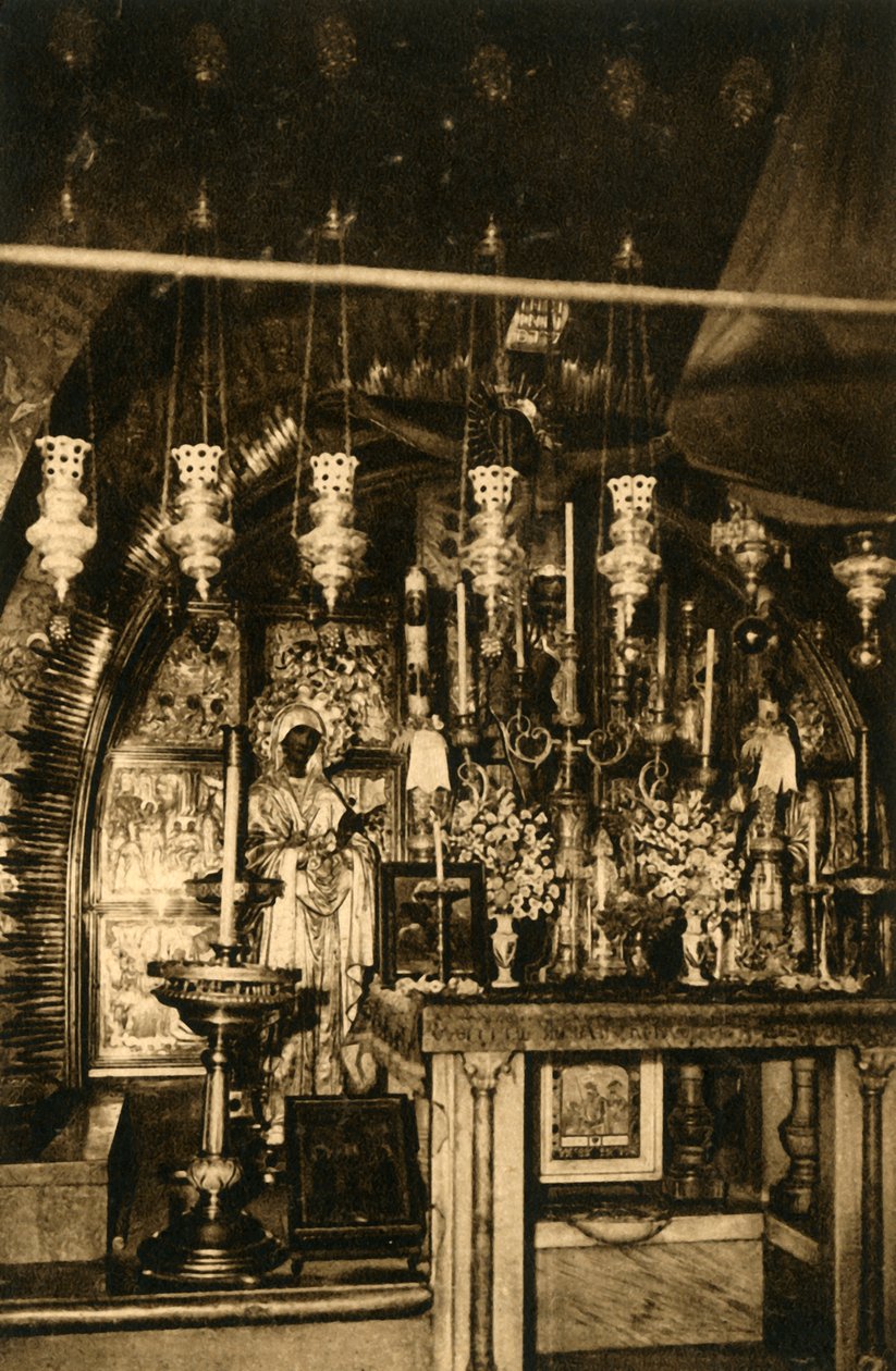 Jerusalem - Den Hellige Gravs Kirke - Golgata, c1918-c1939. af Unbekannt