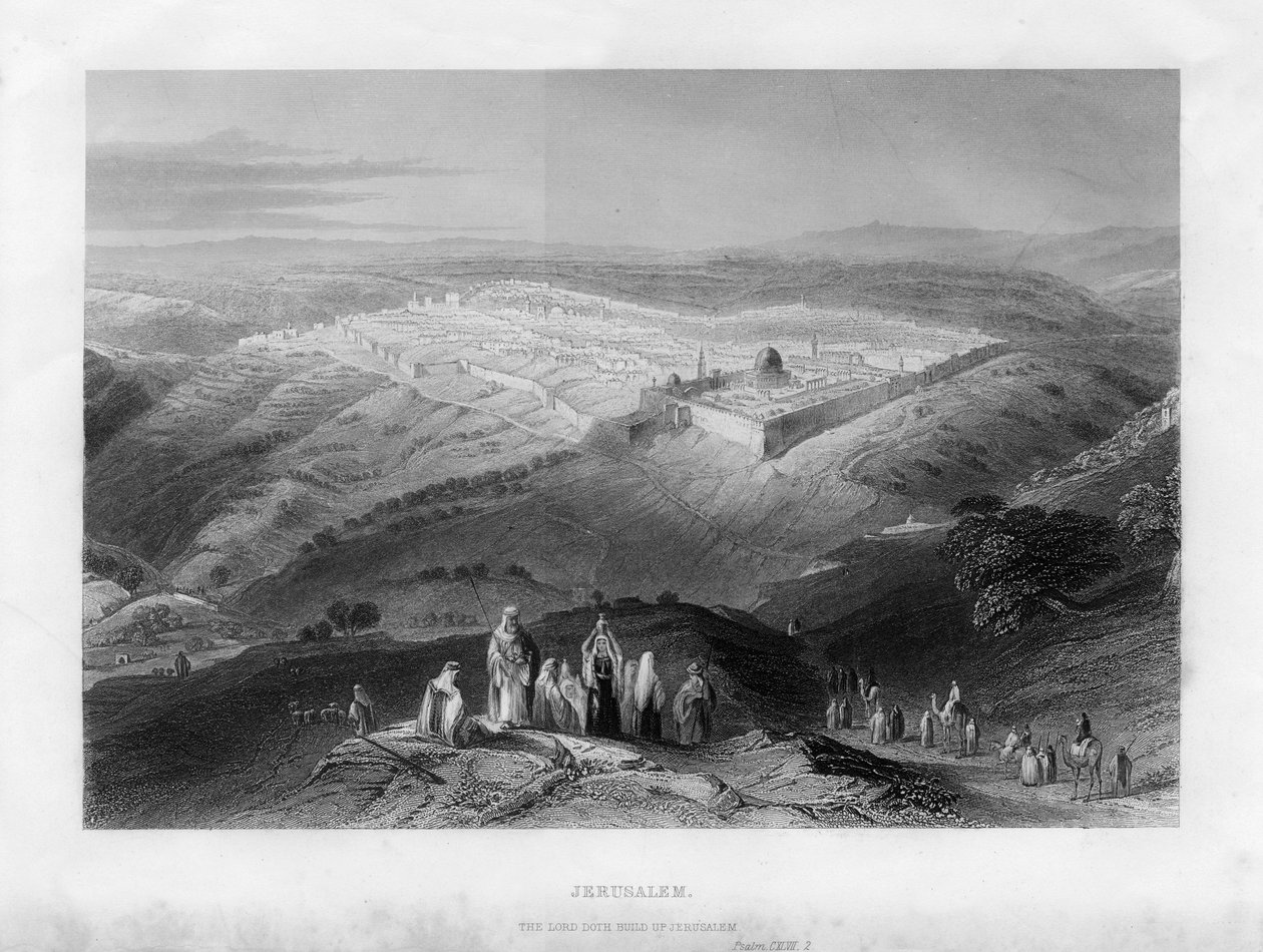 Jerusalem, 1800-tallet af Unbekannt