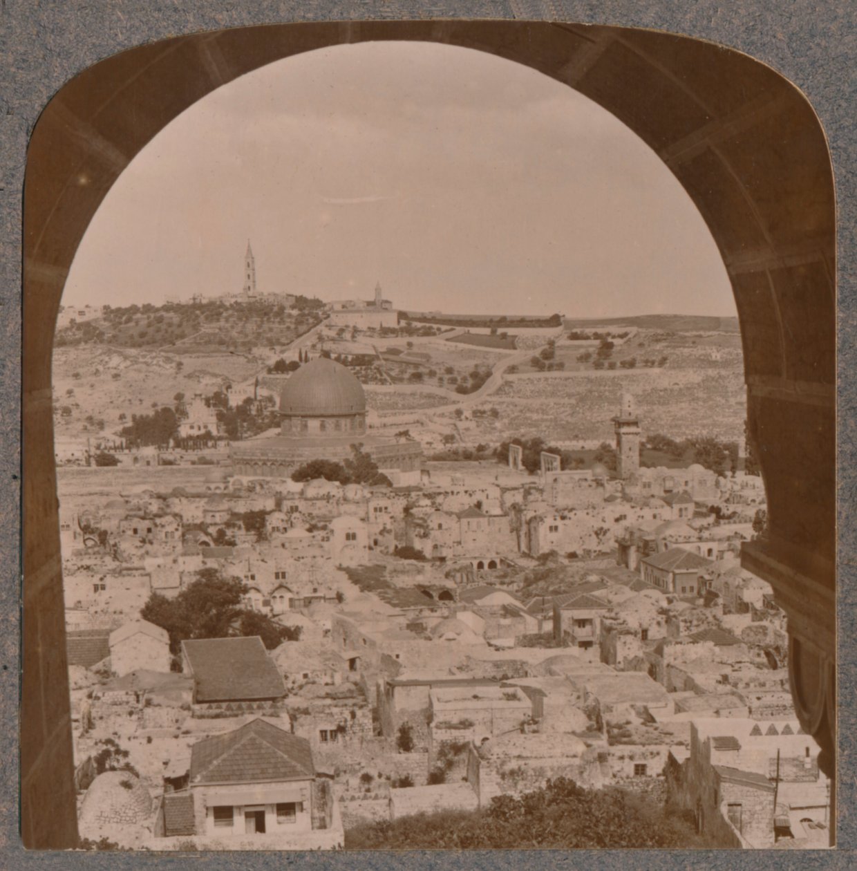 Jerusalem fra den protestantiske kirkes klokketårn, ca. 1900 af Unbekannt