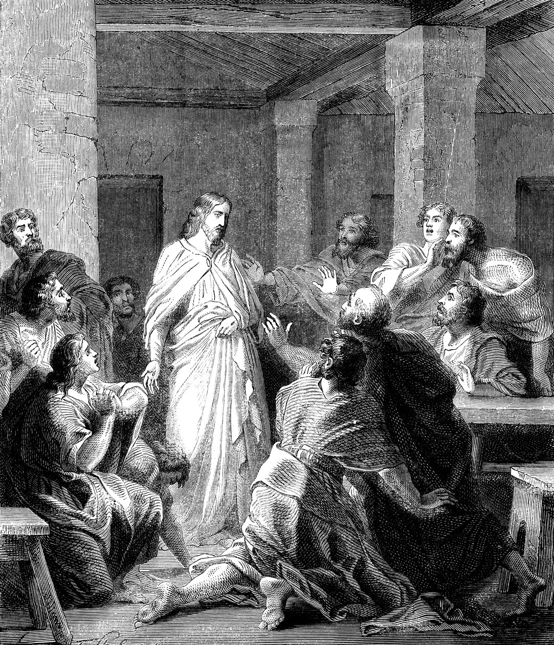 Jesus Kristus viser sig for sine disciple efter sin opstandelse af Unbekannt