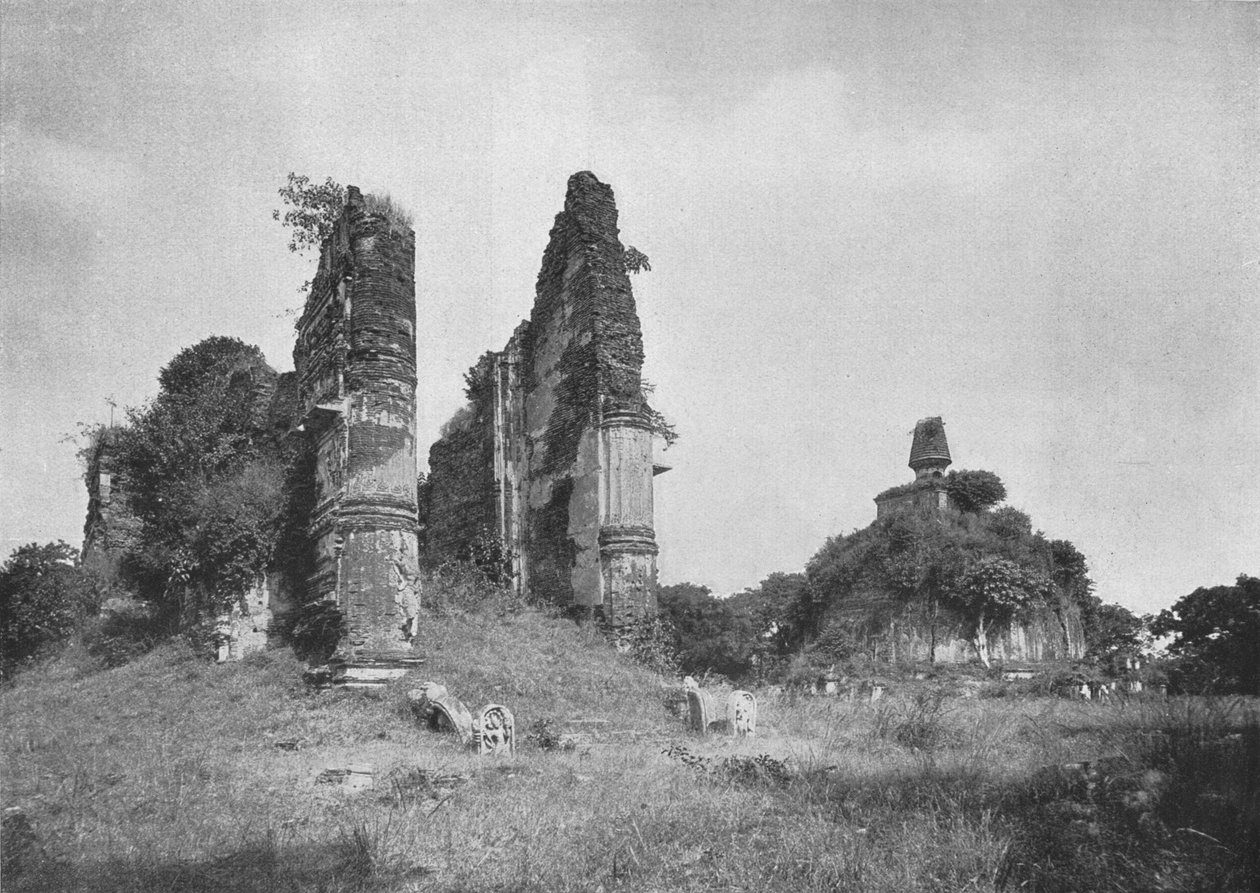 Jetawanarama og Kiri-Dagoba 12. århundrede e.Kr., Pollonneruwa, 1926 af Unbekannt