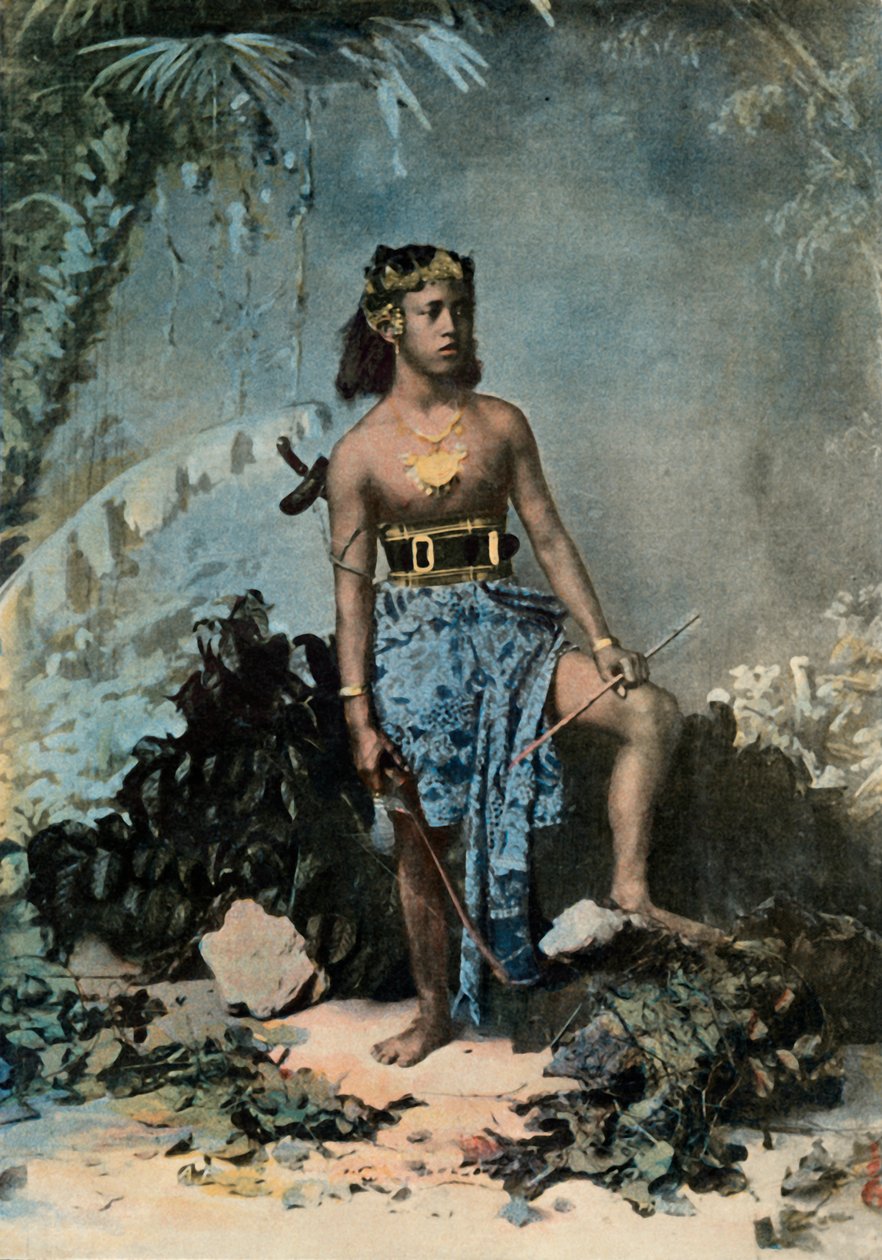 Ung samoansk pige, ung samoansk pige, 1900. af Unbekannt