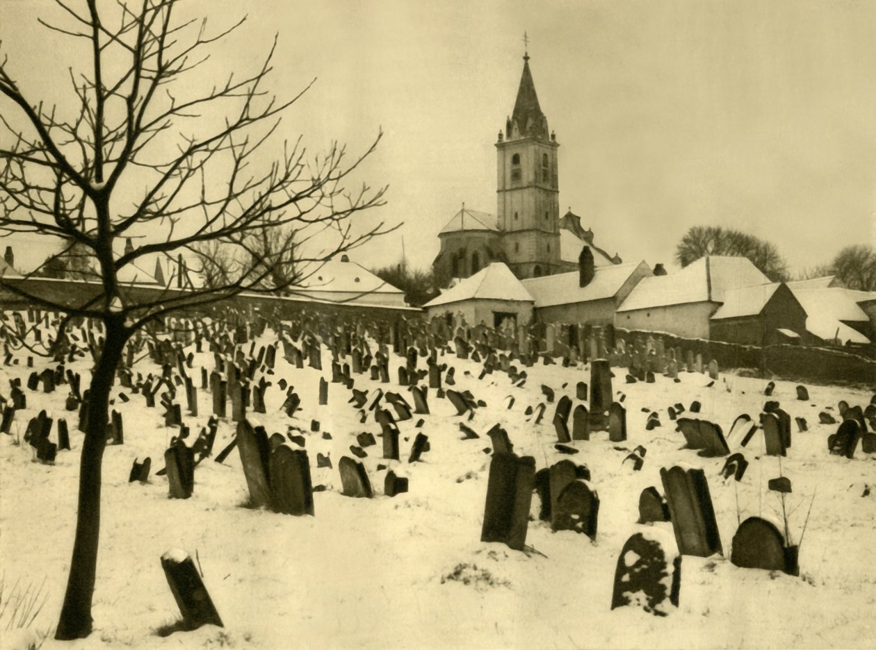 Jødisk kirkegård, Mattersburg, Burgenland, Østrig, c1935. af Unbekannt