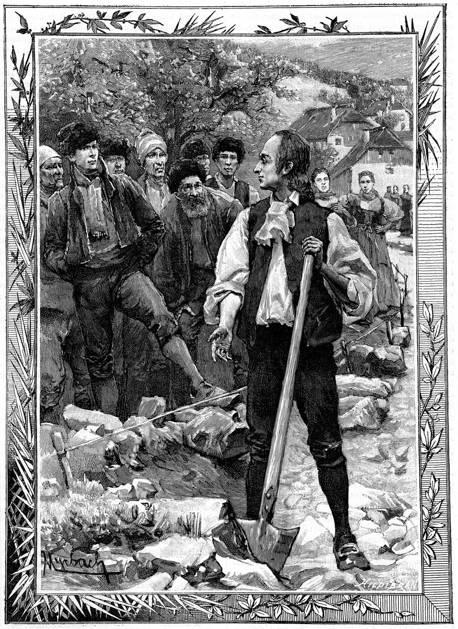 Johann Friedrich Oberlin, luthersk filantrop, c1800 c1880 af Unbekannt