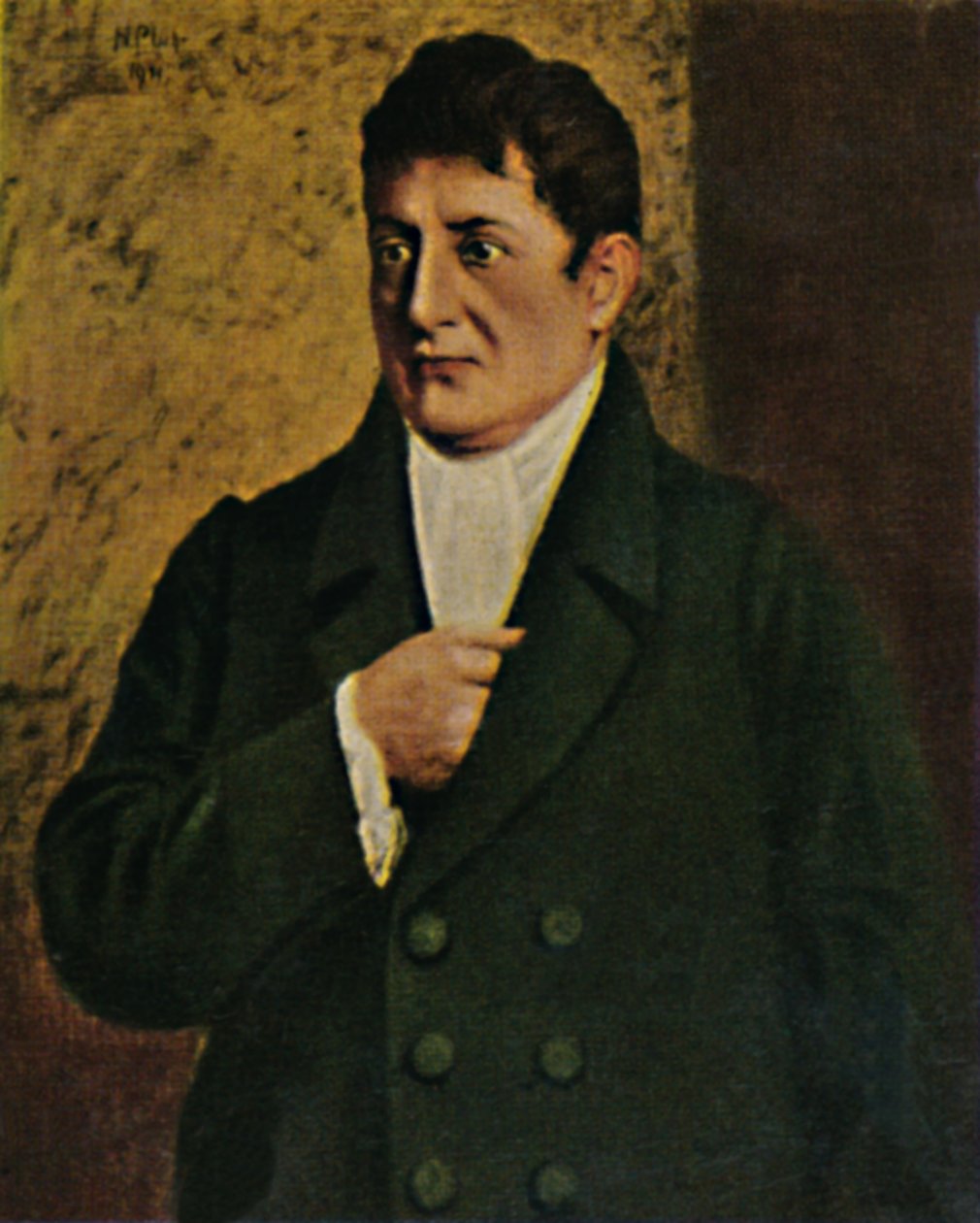 Johann Gottlieb Fichte 1762-1814. - Maleri af professor Plühr, 1934. af Unbekannt