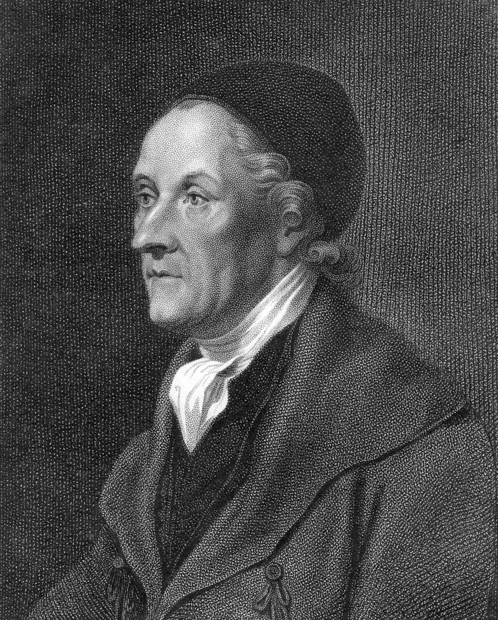Johann Kaspar Lavater, schweizisk fysiognom og teolog, begyndelsen af det 19. århundrede af Unbekannt