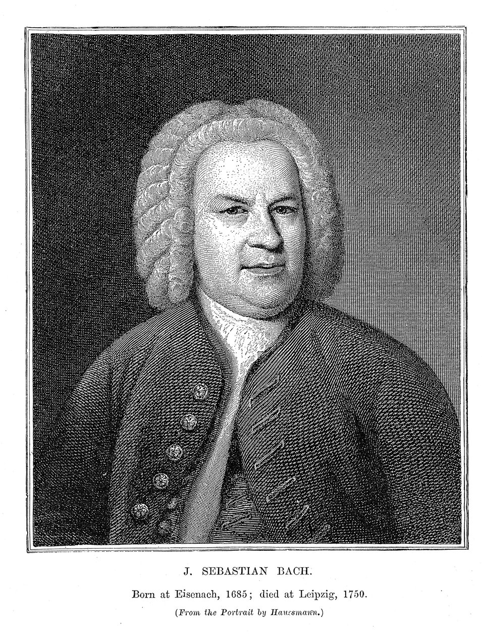 Johann Sebastian Bach 1685-1750, tysk komponist og organist, 1746 af Unbekannt