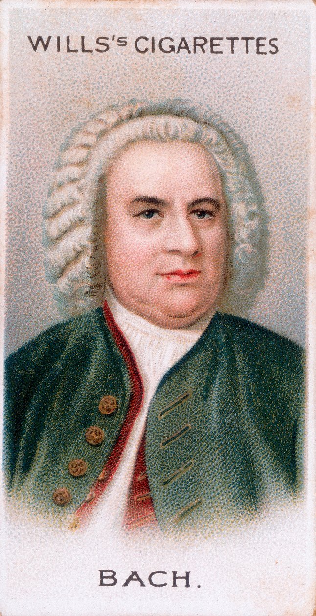 Johann Sebastian Bach 1685-1750, tysk komponist og organist, 1912 af Unbekannt