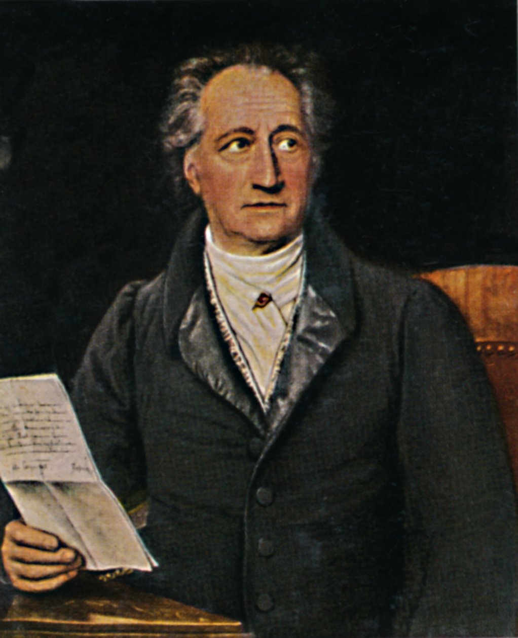 Johann Wolfgang von Goethe 1749-1832. - Maleri af J.K. Stieger, 1934. af Unbekannt