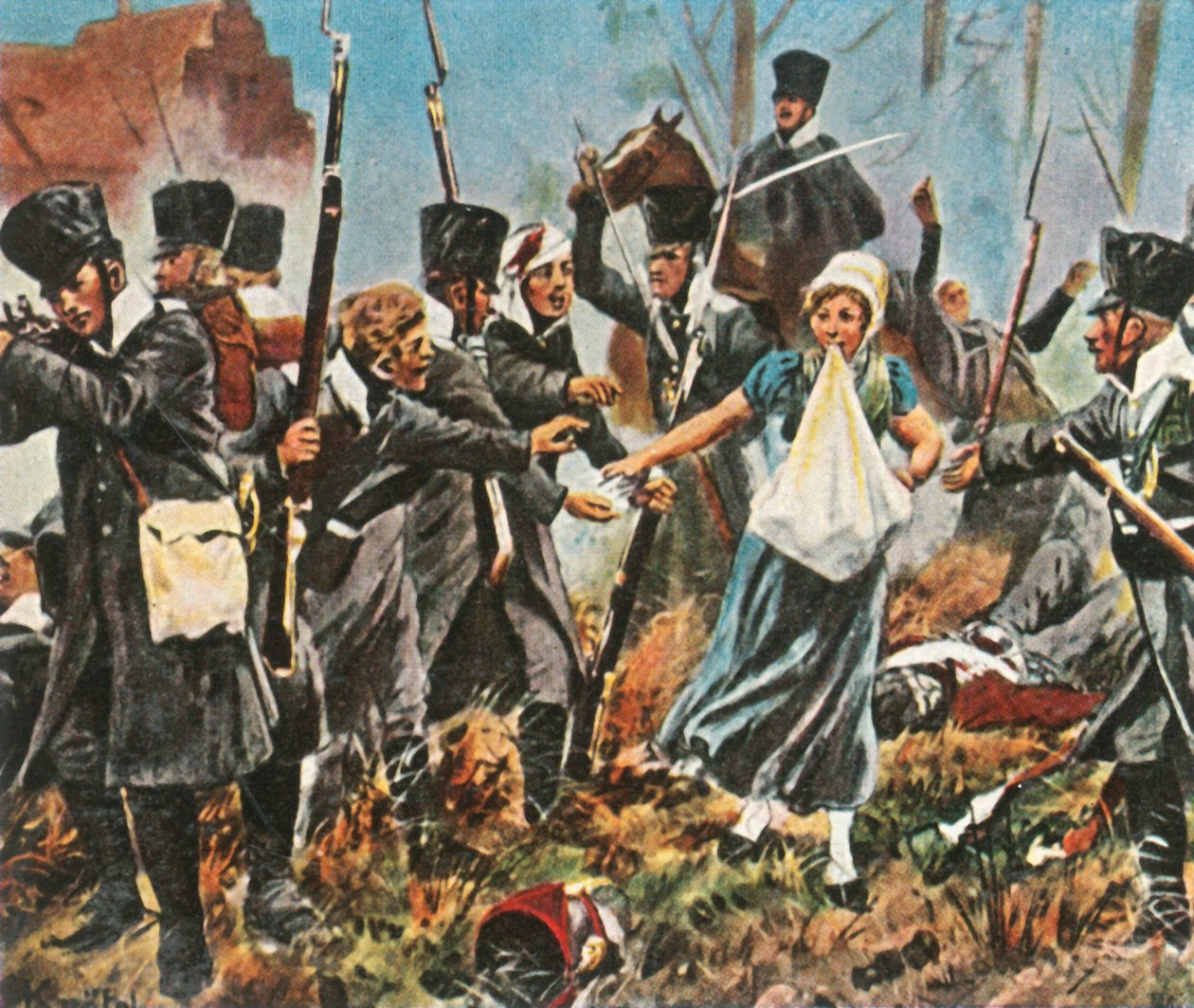 Johanna Stegen ved kampene i Lüneburg, 2. april 1813, 1936. af Unbekannt