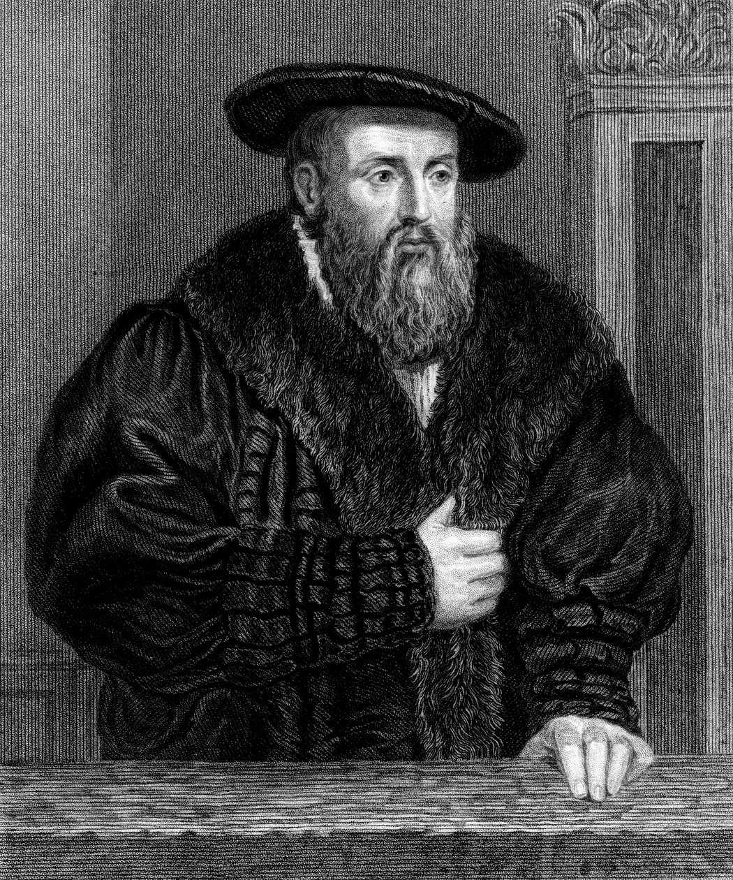 Johannes Kepler, tysk astronom, begyndelsen af det 17. århundrede, c1835 af Unbekannt