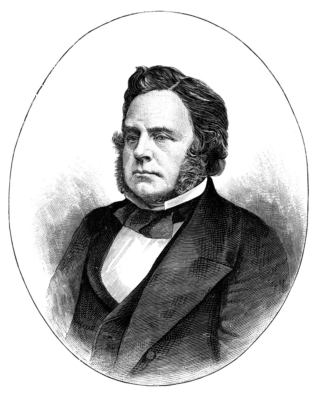 John Bright, britisk radikal og liberal statsmand, 1857, c1888 af Unbekannt