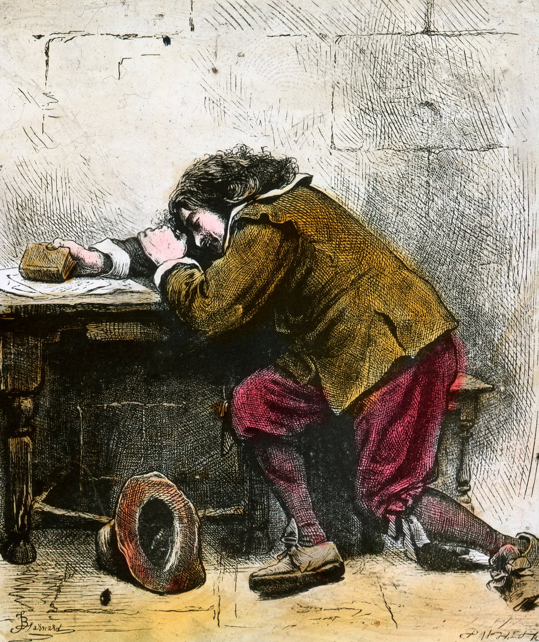John Bunyan drømmer, 17. århundrede slutningen af det 19. eller begyndelsen af det 20. århundrede af Unbekannt