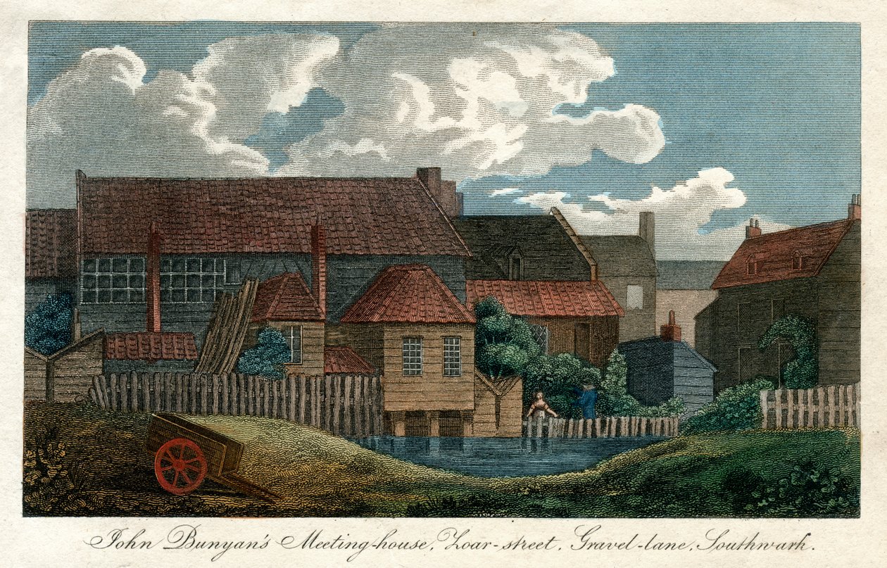 John Bunyans mødehus, Zoar-street, Gravel-Lane, Southwark, London, 1814 af Unbekannt
