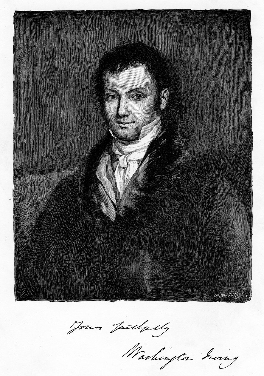 John Byrom, engelsk forfatter og digter fra det 18. århundrede født i Manchester, 1821 af Unbekannt