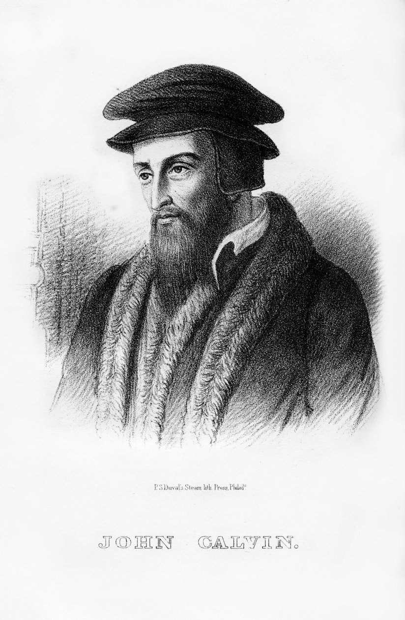 John Calvin, fransk kristen teolog, 1854 af Unbekannt