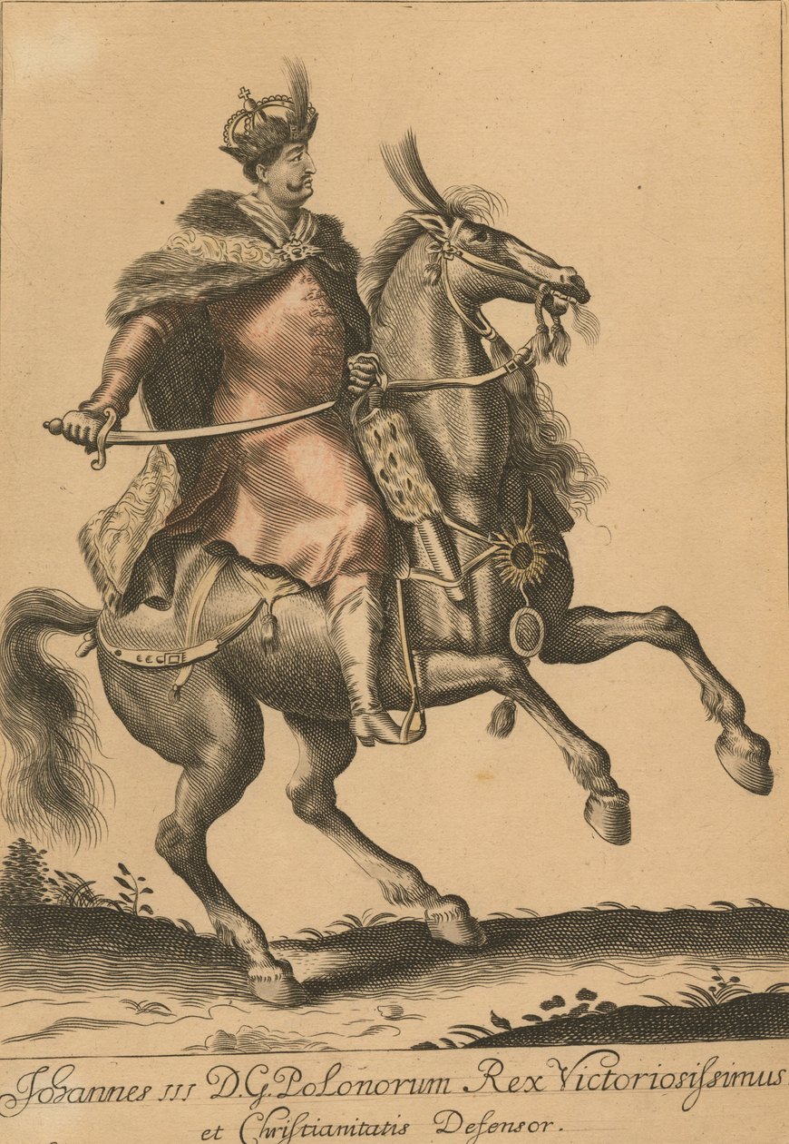 John III Sobieski 1629-1696, konge af Polen og storhertug af Litauen, 1683 af Unbekannt