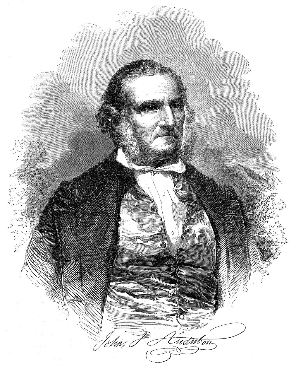 John James Audubon 1780-1851, amerikansk ornitolog og kunstner, 1852 af Unbekannt