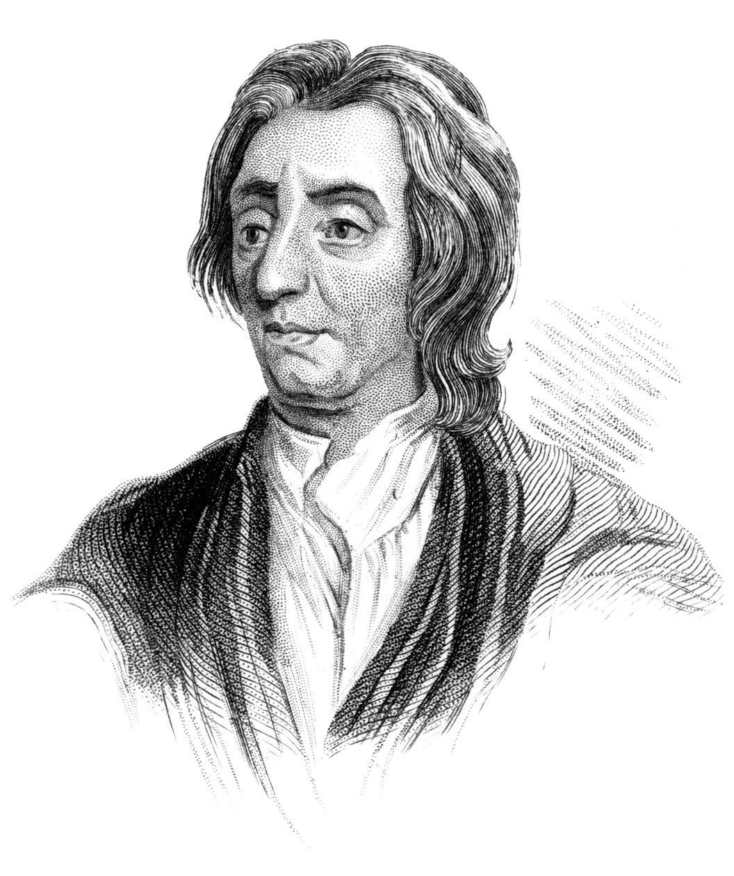 John Locke, engelsk filosof, c1850 af Unbekannt
