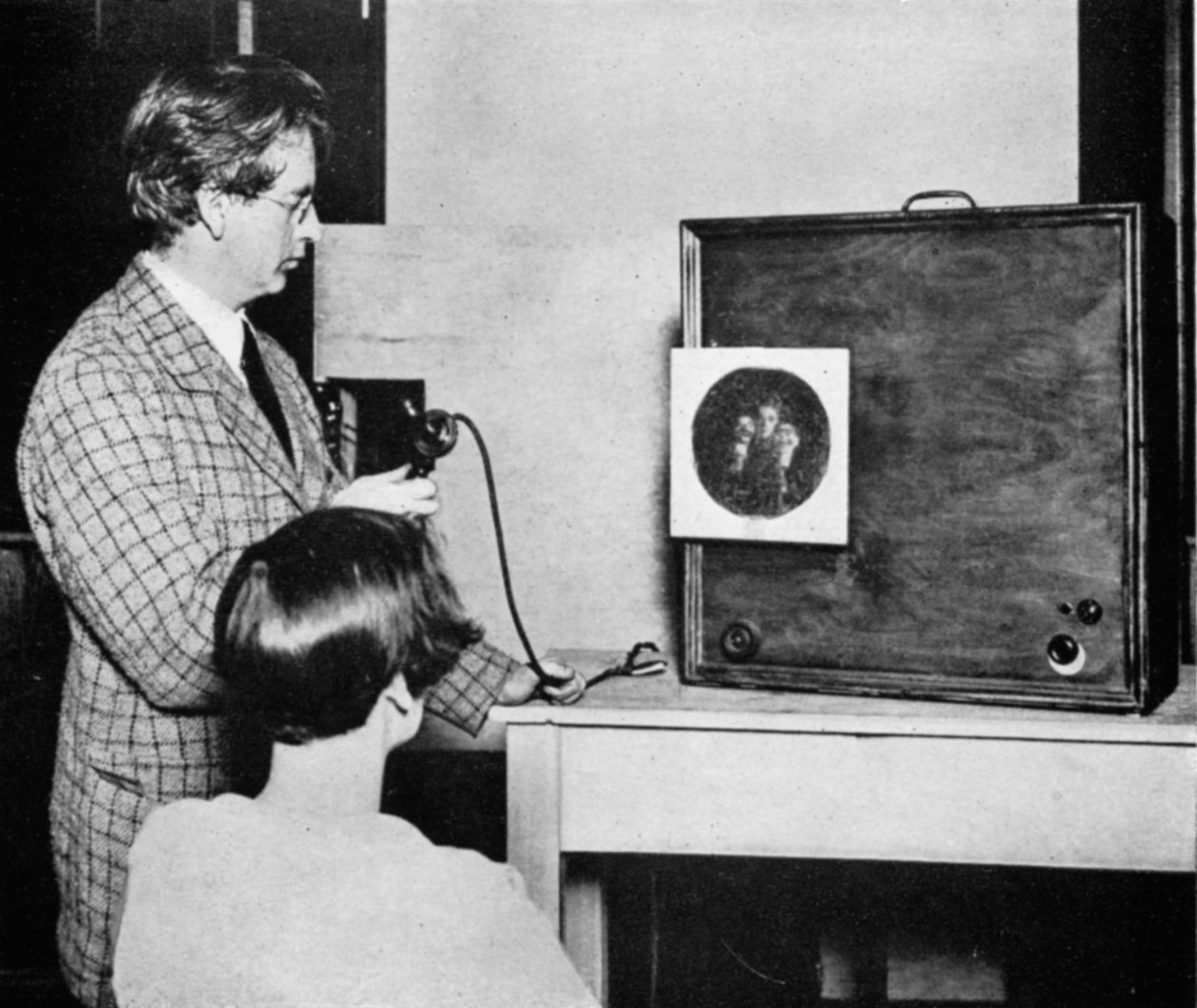 John Logie Baird 1888-1946, skotsk elektroingeniør og pioner inden for tv, 1920