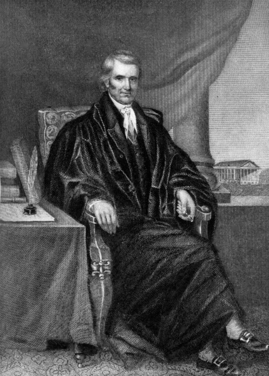 John Marshall 1755-1835, amerikansk statsmand og jurist, 1800-tallet 1908 af Unbekannt