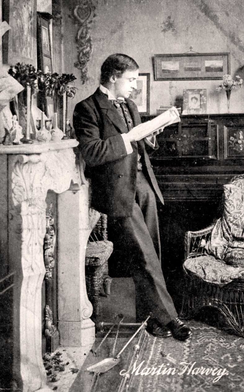 John Martin Harvey 1863-1944, engelsk skuespiller, begyndelsen af det 20. århundrede af Unbekannt