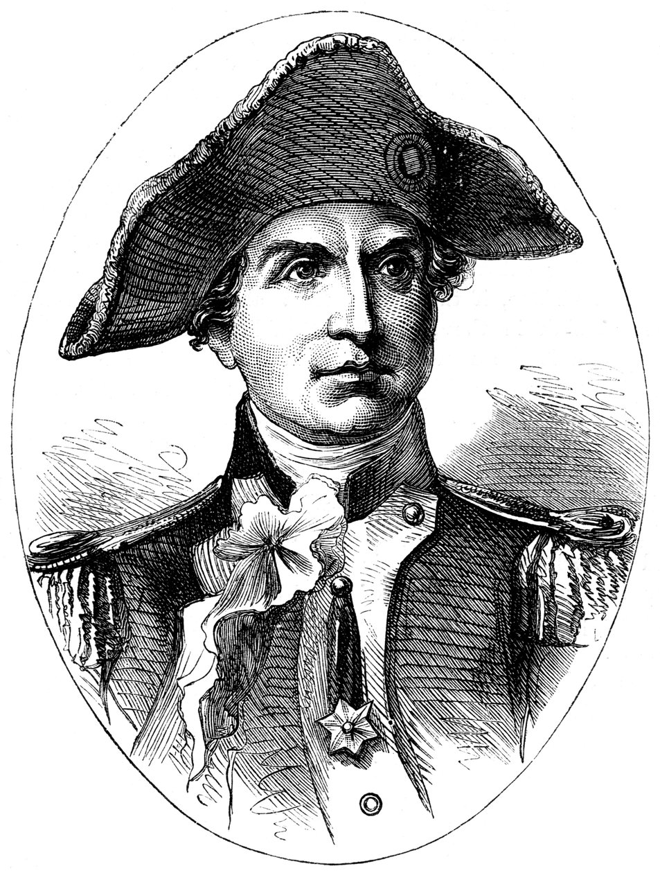 John Paul Jones, amerikansk flådekommandant for uafhængighedskrigen, c1880 af Unbekannt