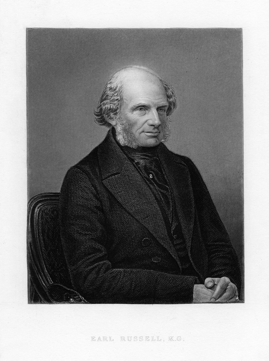 John Russell, 1st Earl Russell, britisk whig og liberal politiker, c1870 af Unbekannt
