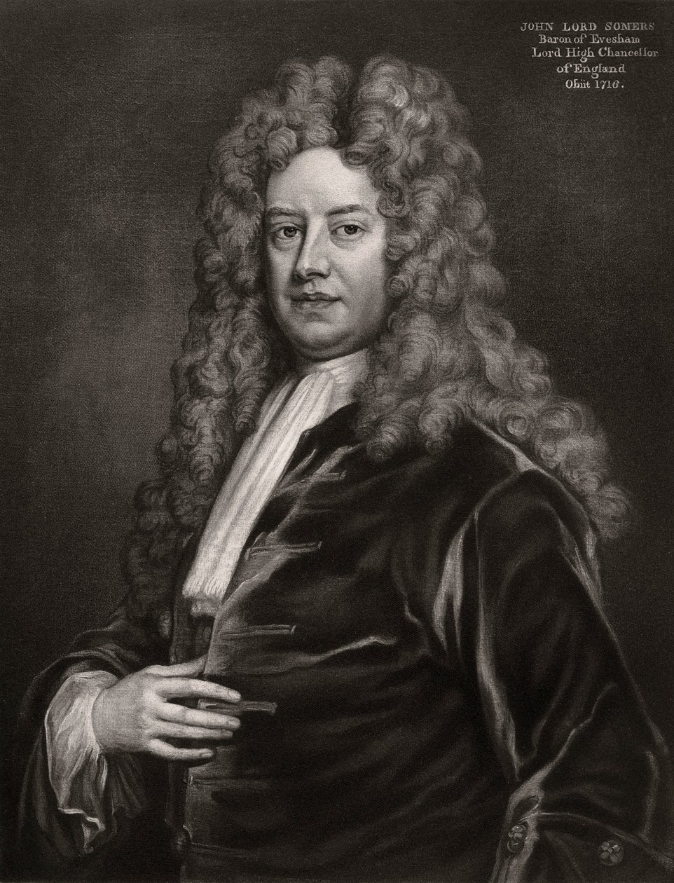 John Somers, 1st Baron Somers, engelsk politiker, 1700-tallet 1906 af Unbekannt