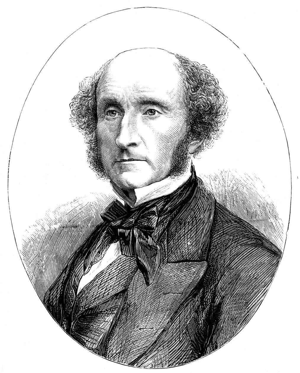 John Stuart Mill 1806-1873, britisk socialreformator og filosof af Unbekannt