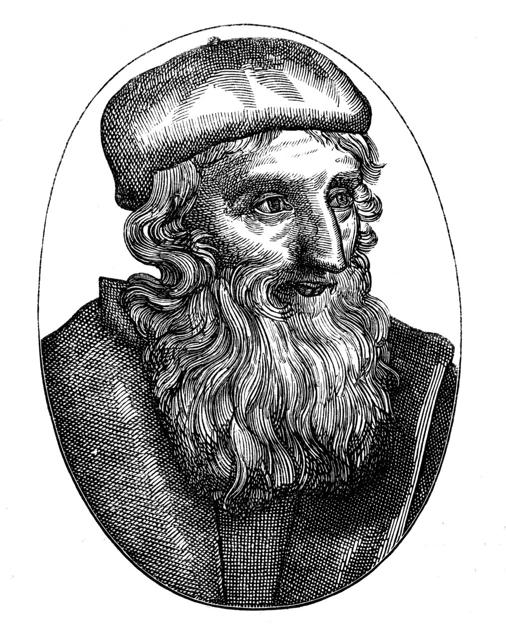 John Wycliffe, engelsk religiøs reformator fra det 14. århundrede, 1500-tallet af Unbekannt