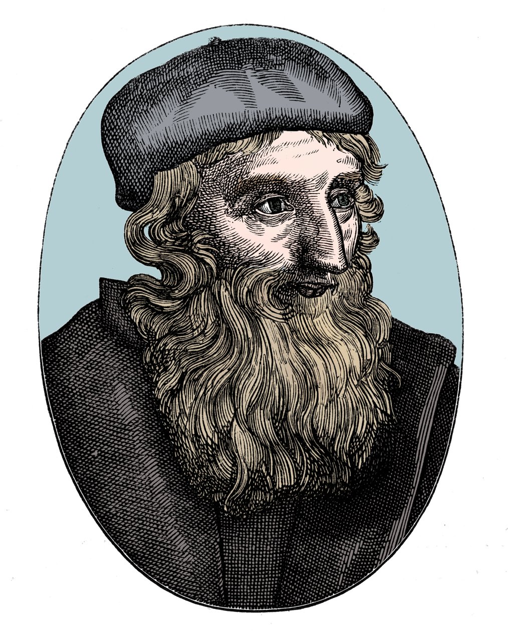 John Wycliffe, engelsk religiøs reformator fra det 14. århundrede, 1500-tallet af Unbekannt