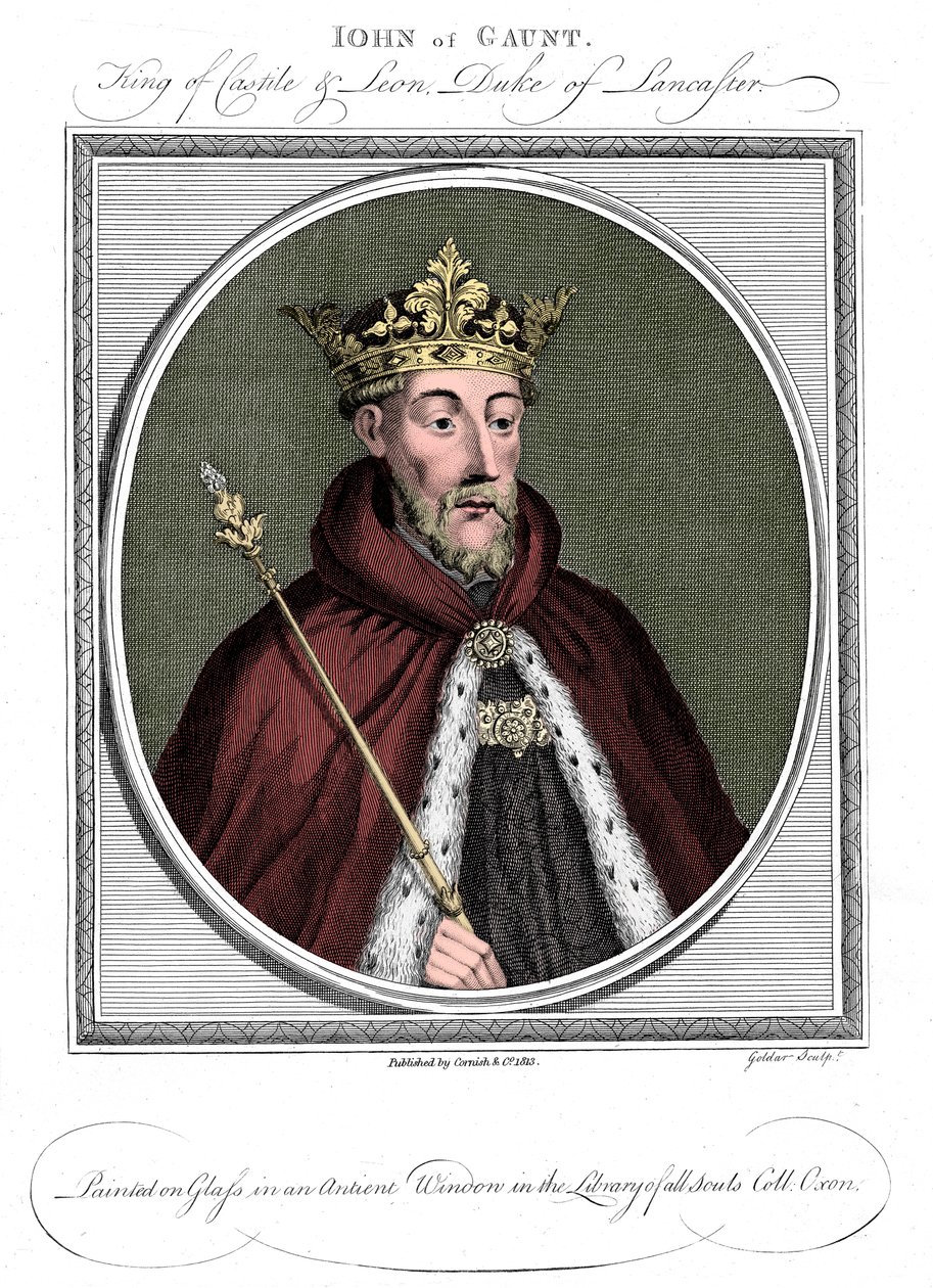 John of Gaunt, hertug af Lancaster 1340-1399 af Unbekannt