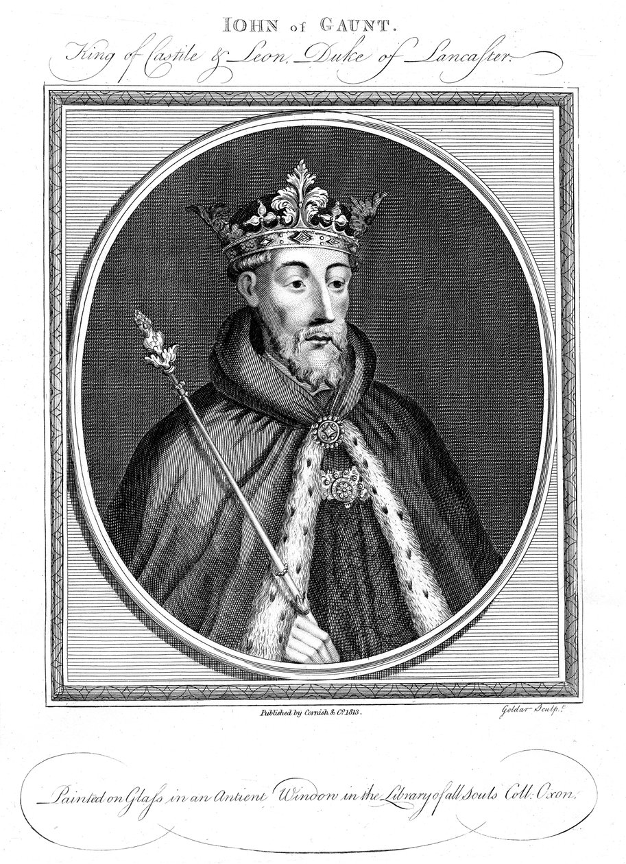 John of Gaunt, hertug af Lancaster 1340-1399 af Unbekannt