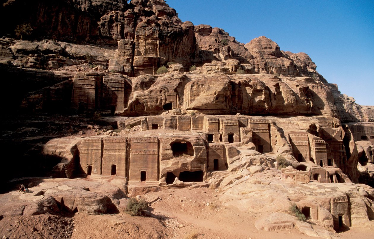 Jordan, Petra Nabatæiske grave, Petra, Jordanie af Unbekannt