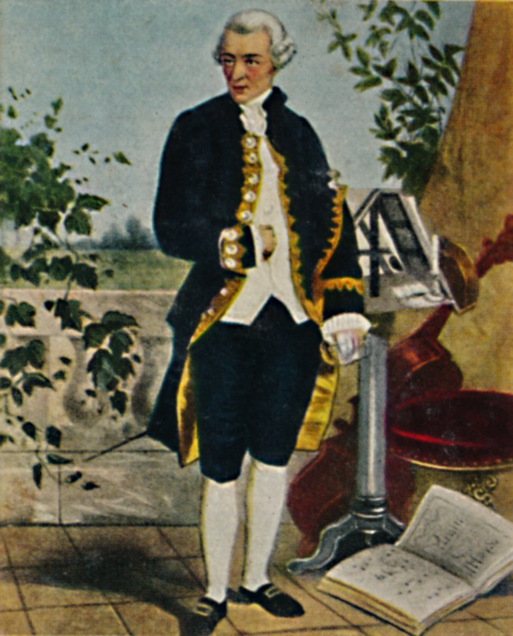 Joseph Haydn 1732-1809. - Maleri af Hammann, 1934. af Unbekannt