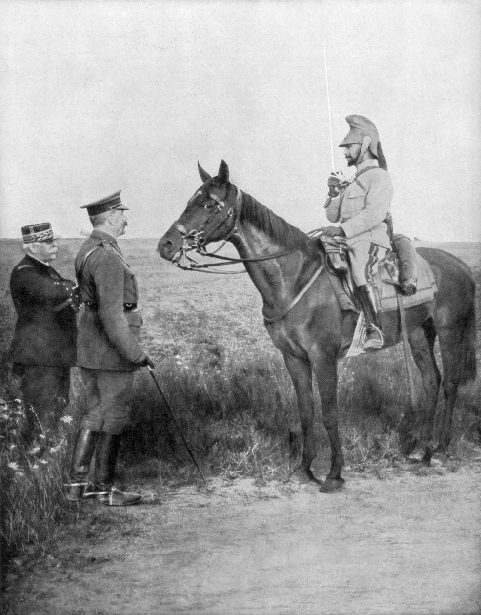 Joseph Joffre, Lord Kitchener og general Baratier, Frankrig, Første Verdenskrig, 16. august 1915 af Unbekannt
