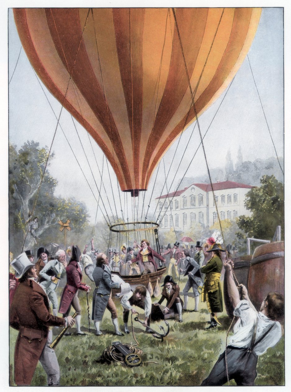 Joseph Louis Gay-Lussacs luftballonopstigning, Paris, september 1804 1900 af Unbekannt