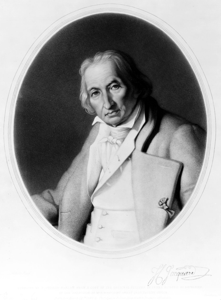 Joseph Marie Jacquard, fransk opfinder af Jacquard-væven, c 1840 af Unbekannt