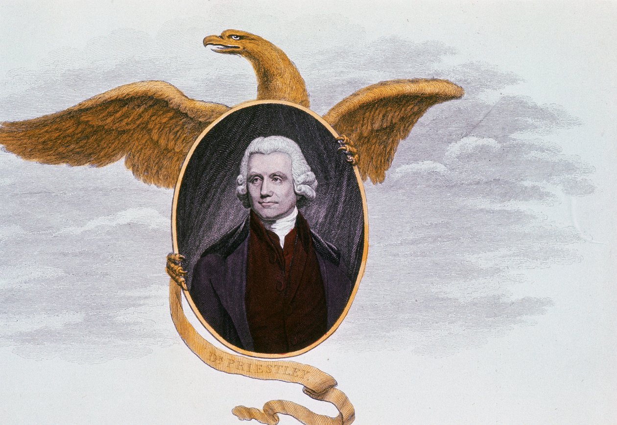 Joseph Priestley 1733-1804, engelsk presbyteriansk minister og kemiker, 1801 af Unbekannt