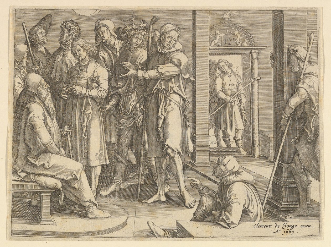 Joseph fortæller sine drømme til Jacob kopi, 1640-70. af Unbekannt
