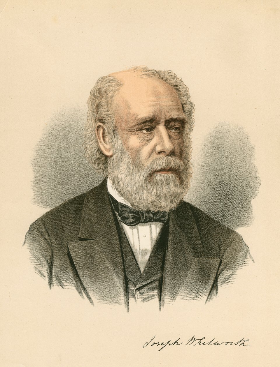 Joseph Whitworth, britisk ingeniør og opfinder, c1880 af Unbekannt