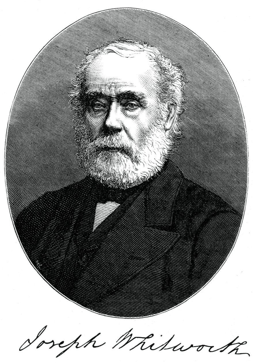 Joseph Whitworth, britisk ingeniør, iværksætter og opfinder, c1880 af Unbekannt