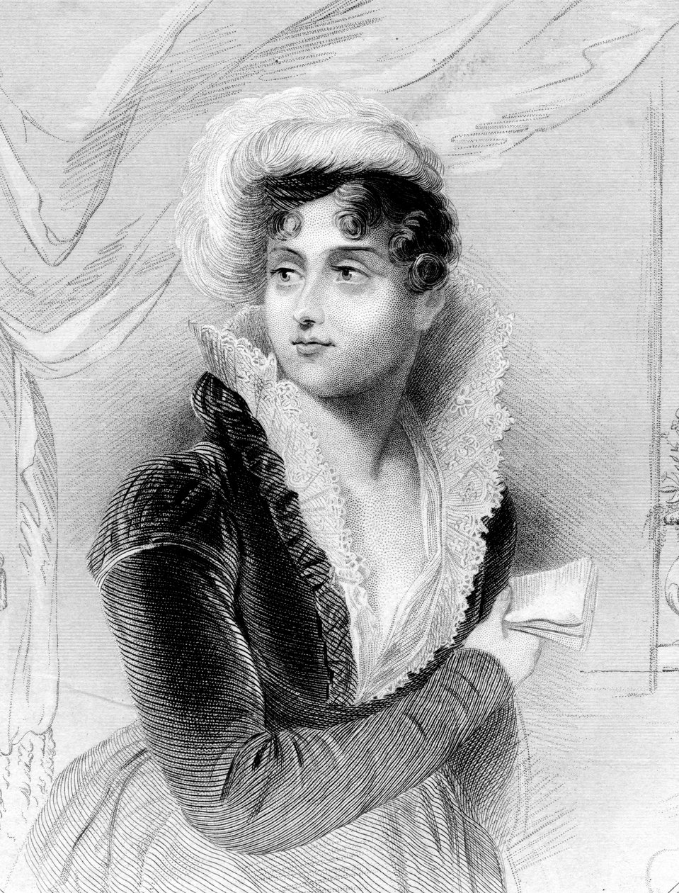 Joséphine de Beauharnais, første hustru til Napoléon Bonaparte og kejserinde af Frankrig, 1800-tallet af Unbekannt