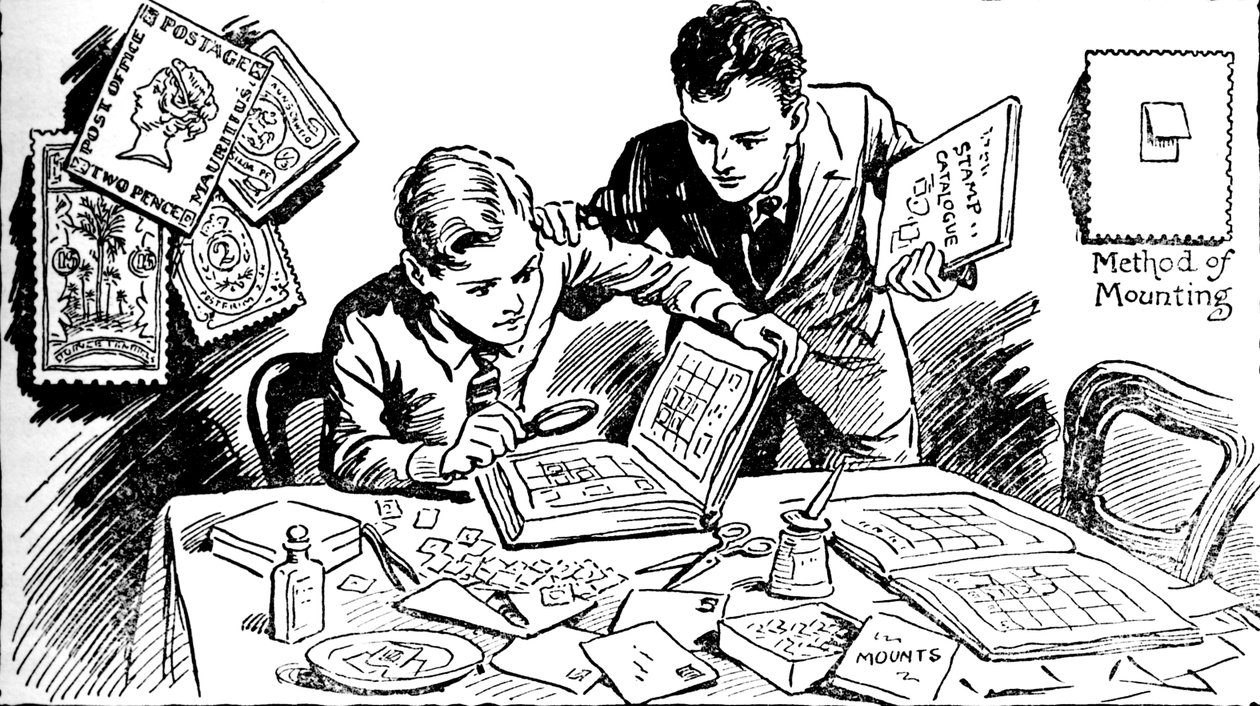 Frimærkeindsamlingens glæde, 1937 af Unbekannt