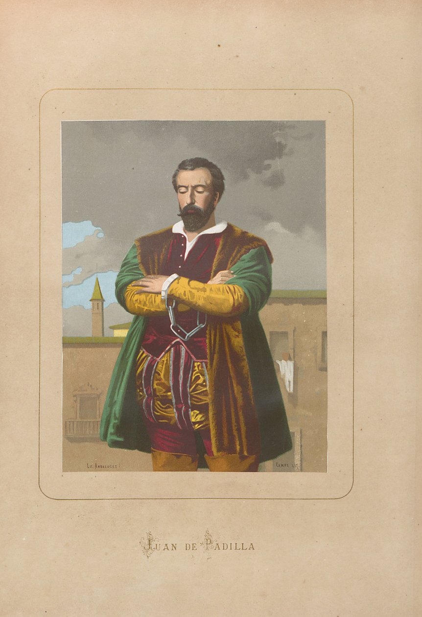 John af Padilla. Fra: Berømte mænd og kvinder gennem tiden af ​​Juan Landa, 1875-1877. af Unbekannt