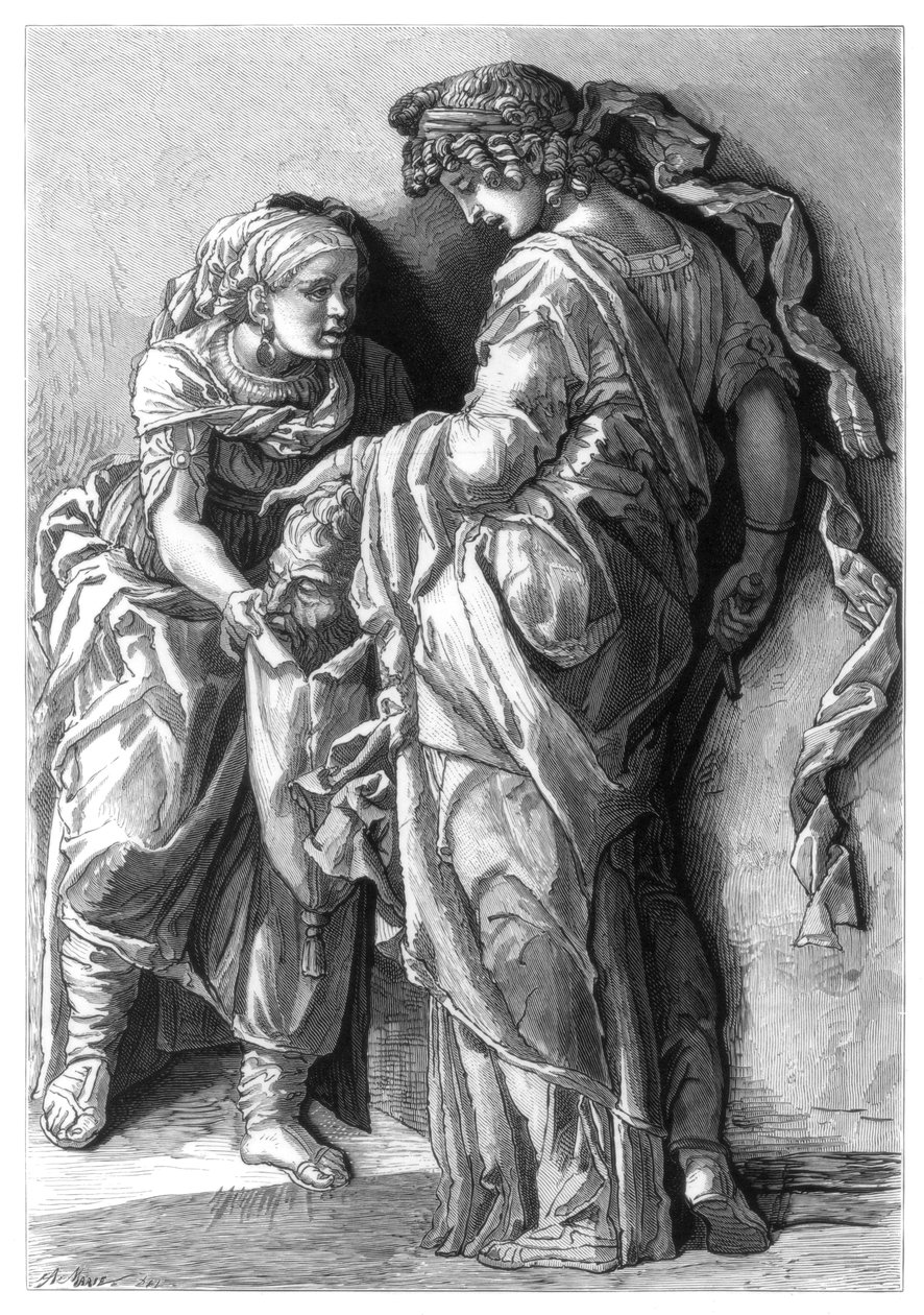 Judith og Holofernes, 1870 af Unbekannt