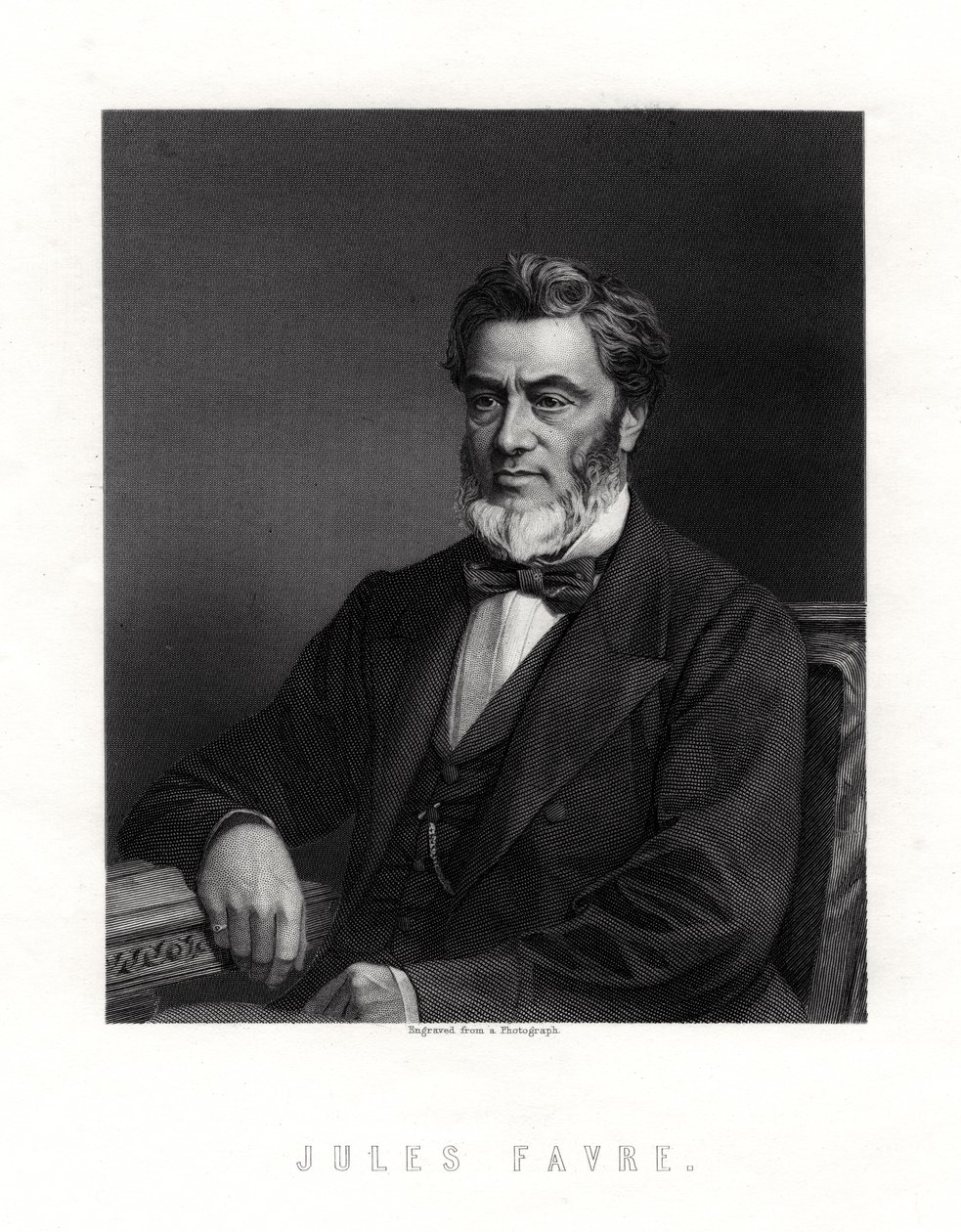 Jules Claude Gabriel Favre, fransk statsmand, 1800-tallet af Unbekannt